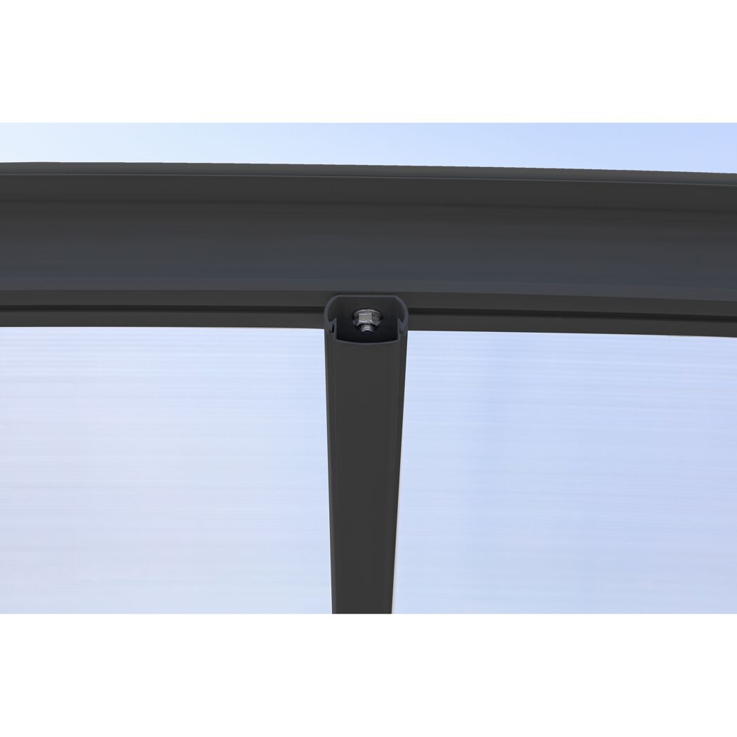 Detailansicht der Befestigung eines Carports