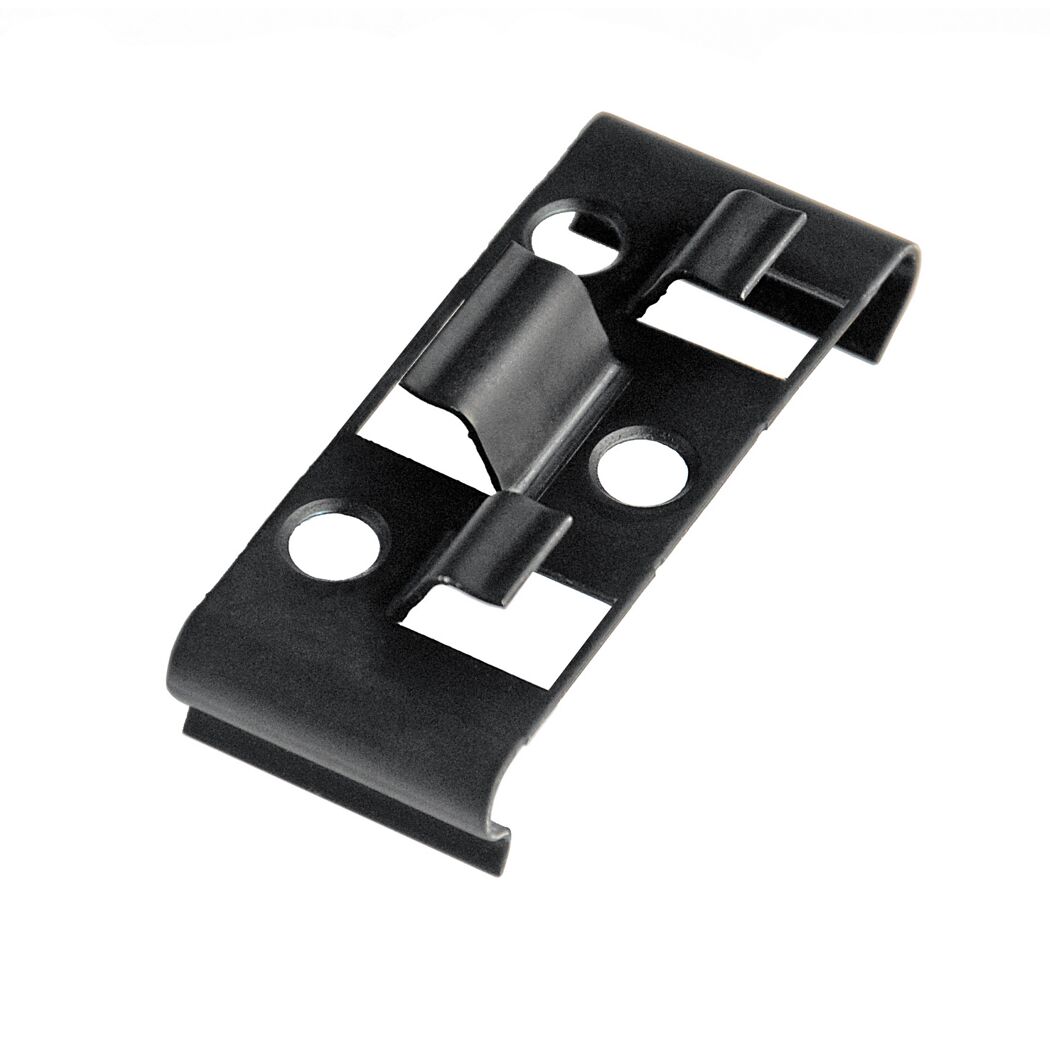 Schwarzer Montageclip