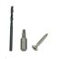 Schrauben-Set 1 mit Bohrer und Bit 4 x 25 mm, 100 Stück