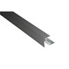 Alu-Seitenabschlussprofil anthrazit eloxiert mit Alu-Befestigungsprofil 2500 x 45 x 59 mm