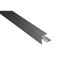 Alu-Seitenabschlussprofil anthrazit eloxiert mit Alu-Befestigungsprofil 2500 x 45 x 59 mm