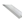 Alu-Wandabschluss anthrazit eloxiert mit Alu-Befestigungsprofil 2500 x 40 x 60 mm