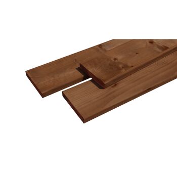 Drei braune Holzbretter