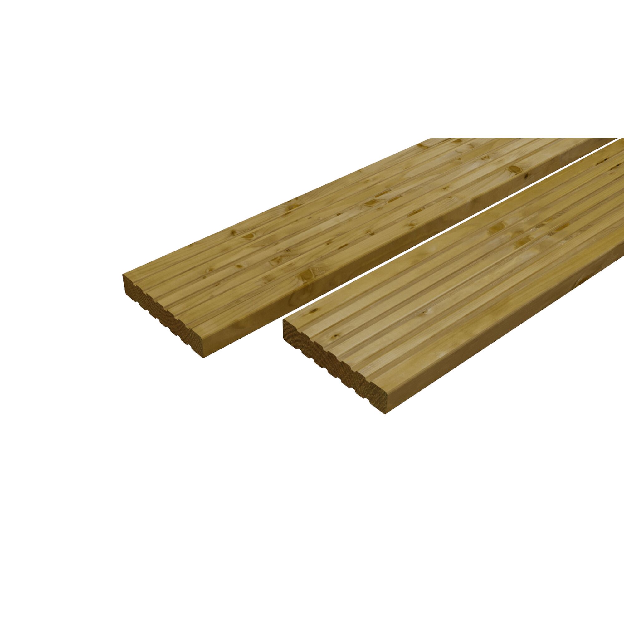 Zwei Kiefernholzdielen