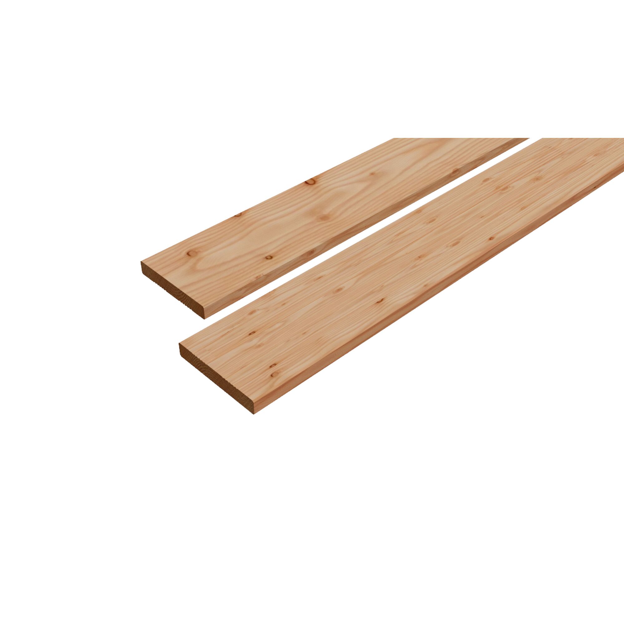 Zwei Lärchenholzbretter