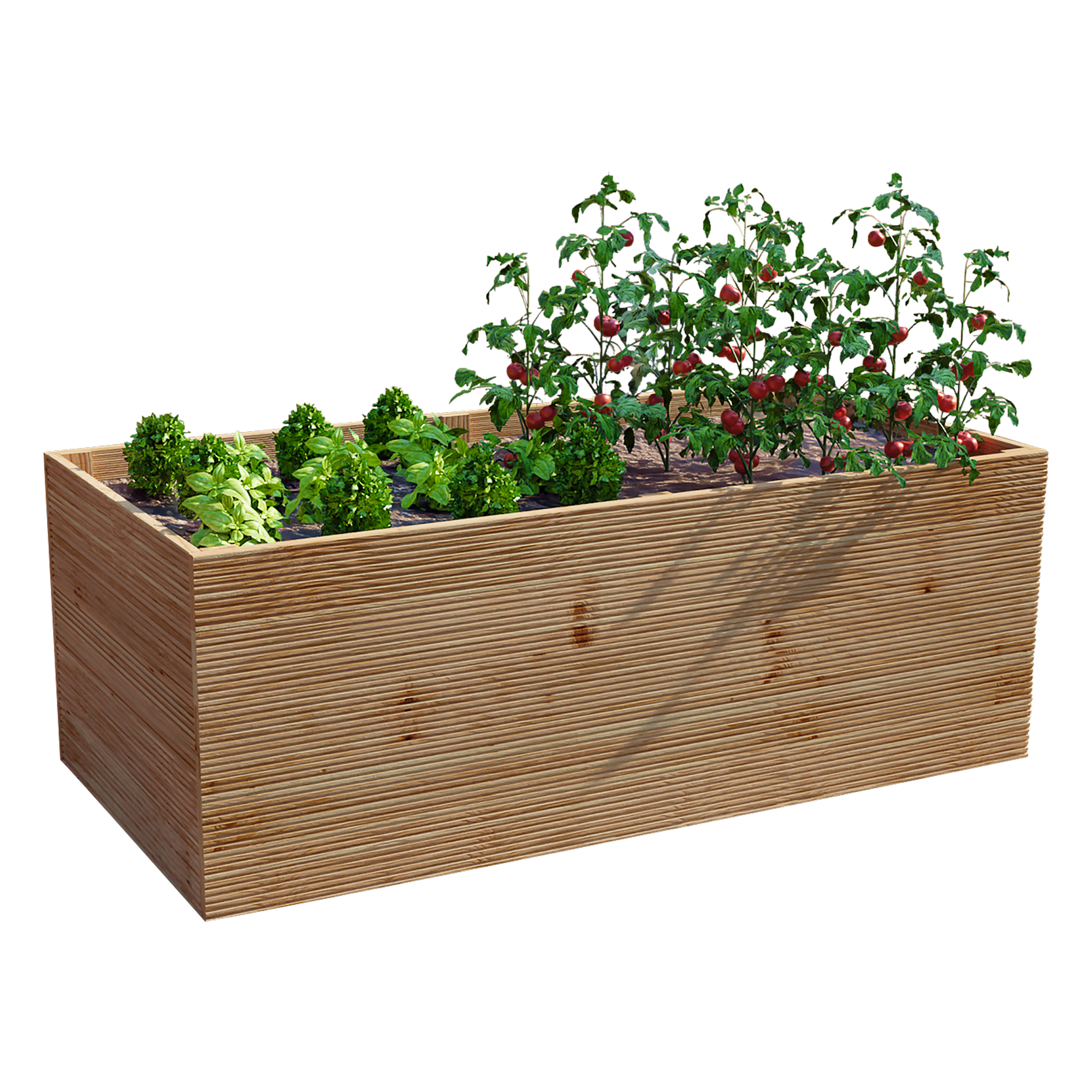 Hochbeet 'Bea' Douglasie natur 200 x 72,5 x 100 cm
