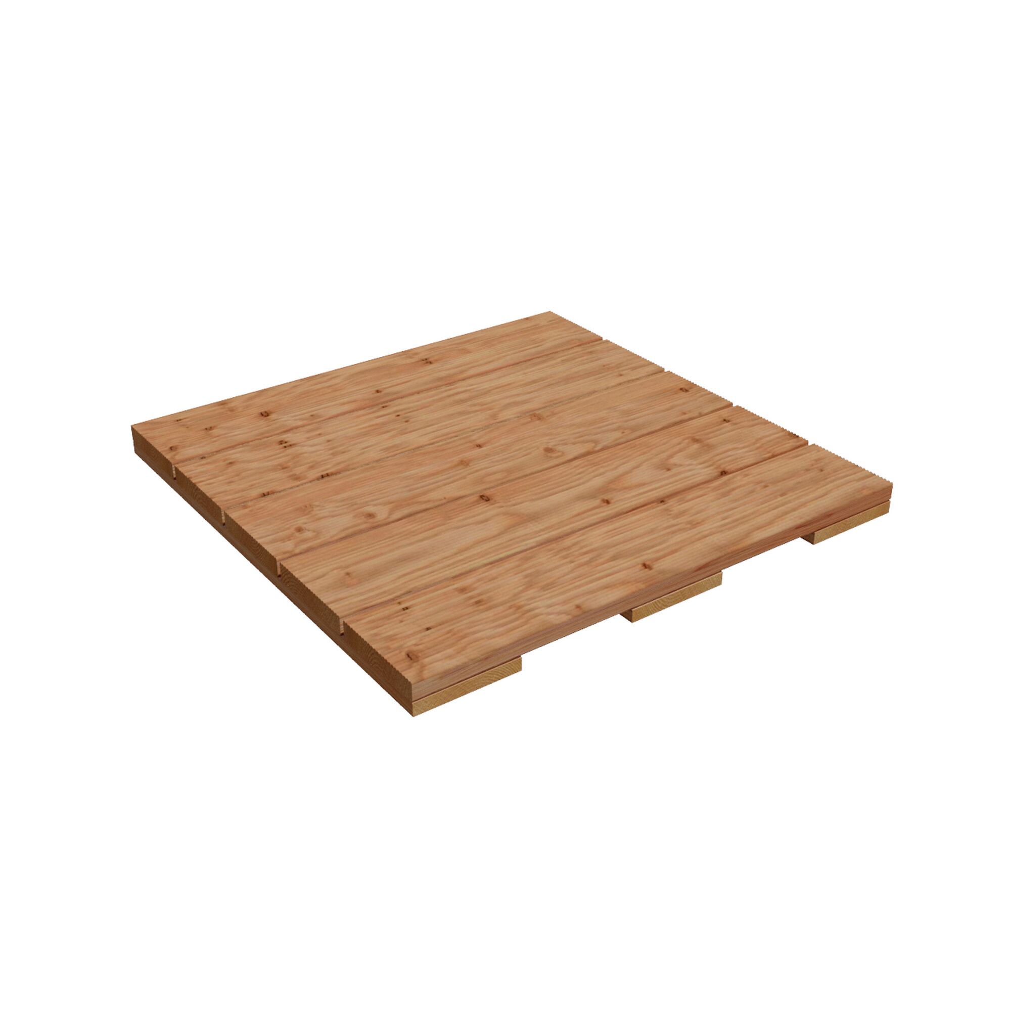 Eine Holzfliese aus Douglasie