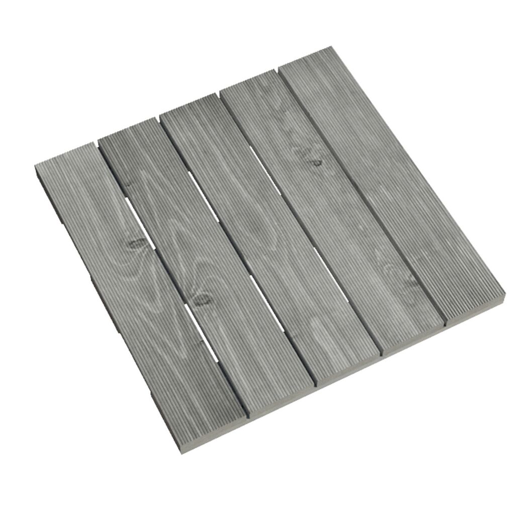 Graue Holzfliese