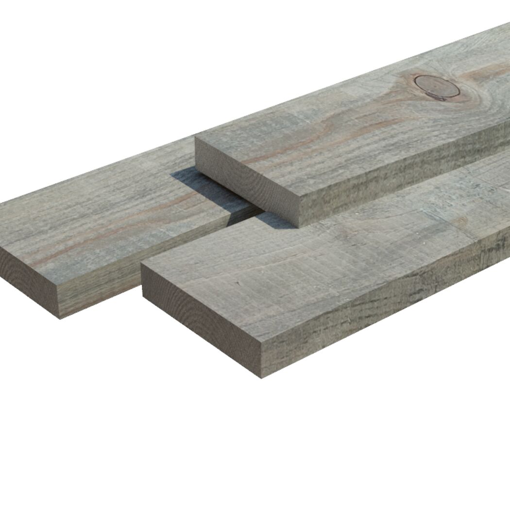 Zwei graue Holzbretter