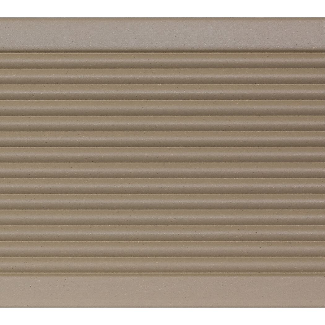 Terrassendiele 'Exklusiv' sandfarben matt 2500 x 145 x 26 mm