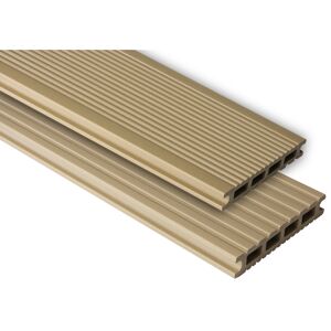 Terrassendielen 'Exklusiv' sand matt 4000 x 145 x 26 mm