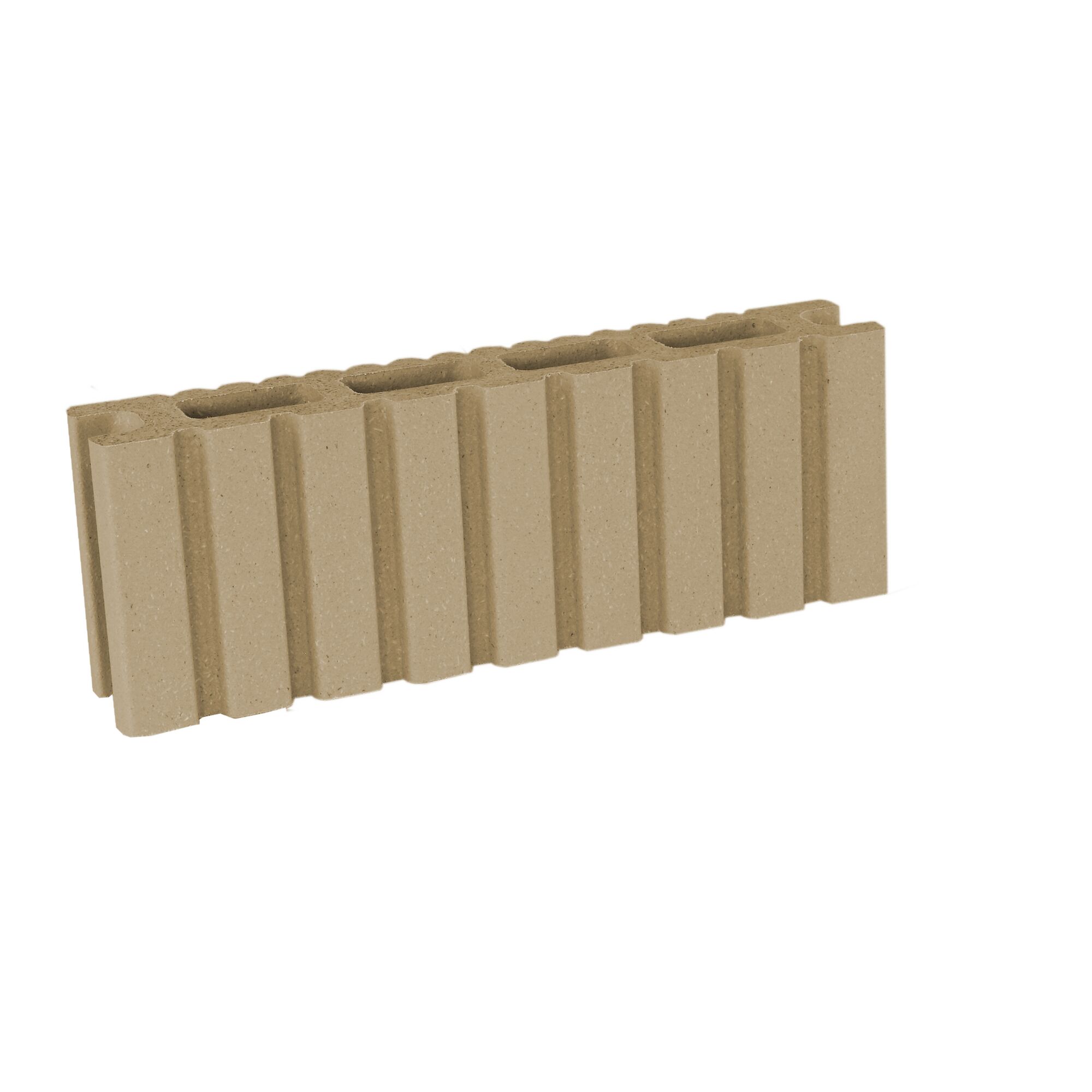 Beige Bodendiele aus WPC