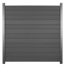 WPC-Sichtschutzzaun 'Premium' Startermodul anthrazit matt 178 x 188 cm, 2 Pfosten