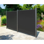 WPC-Sichtschutzzaun 'Premium' Startermodul anthrazit matt 178 x 188 cm, 2 Pfosten