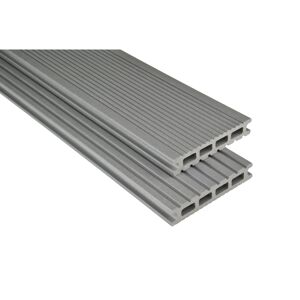Terrassendielen 'Exklusiv' grau 2500 x 145 x 26 mm