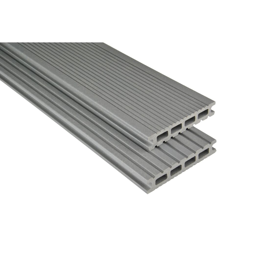 Terrassendielen 'Exklusiv' grau 2500 x 145 x 26 mm