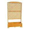Holz-Rankkasten mit Gitter