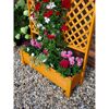 Holzblumenkasten mit Rankgitter