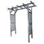 Graue Gartenpergola aus Holz