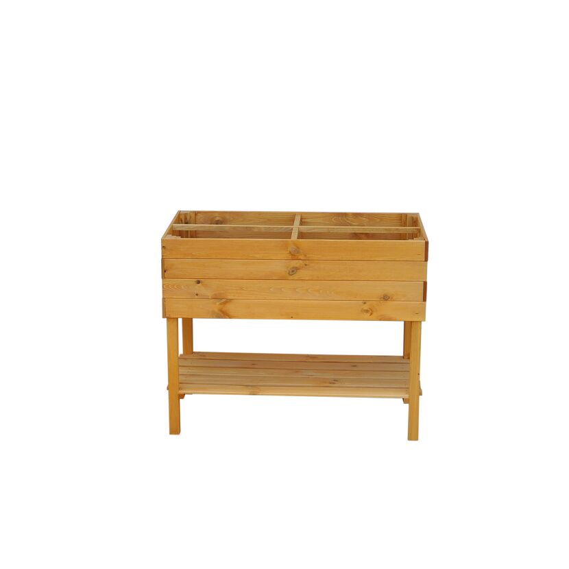 Holz Hochbeet mit Ablage