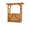 Pergola 'Ben' mit Türen Kiefernholz 192 x 206 x 65 cm