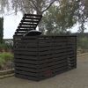 Holz-Mülltonnenbox