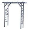 Graue Gartenpergola aus Holz
