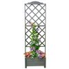 Rankgitter mit Blumenkasten