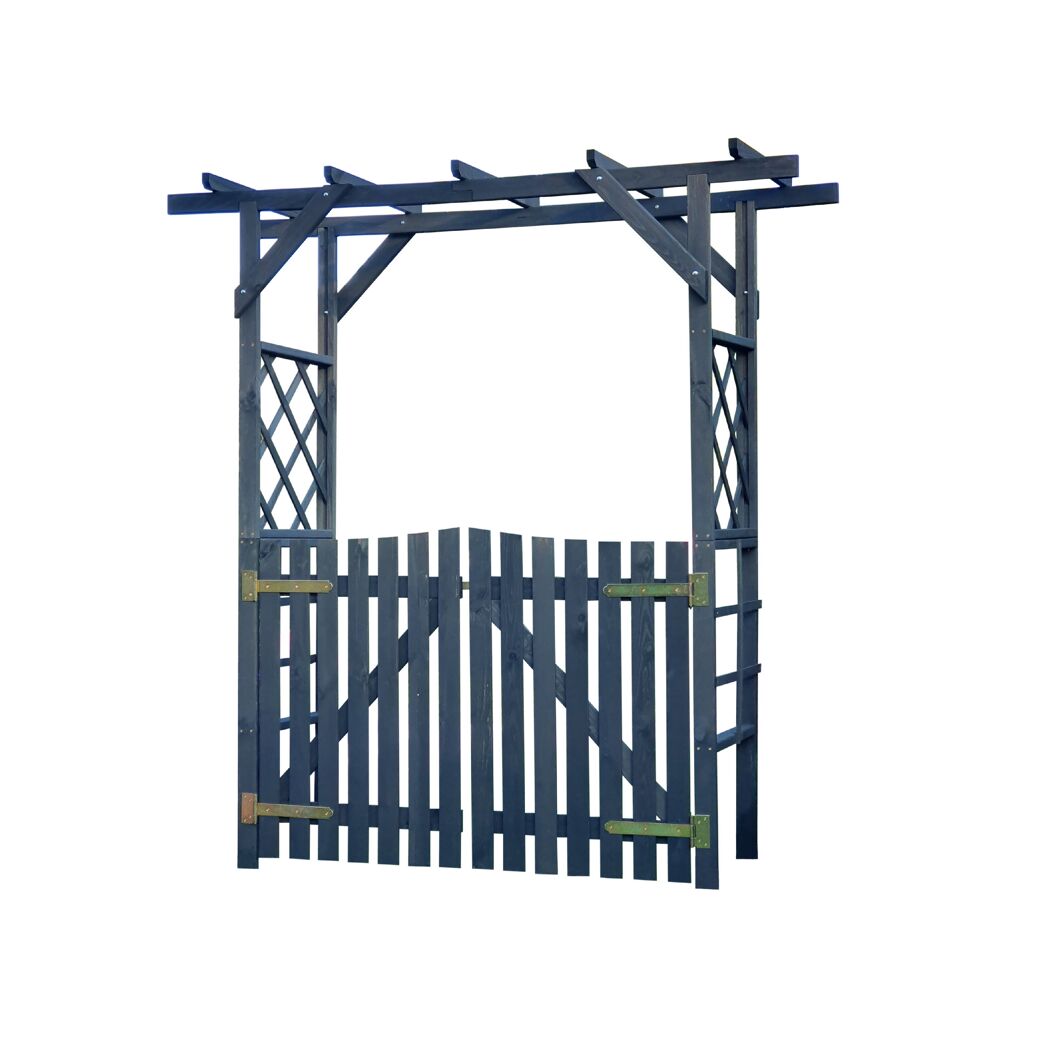 Gartenpergola mit Tor