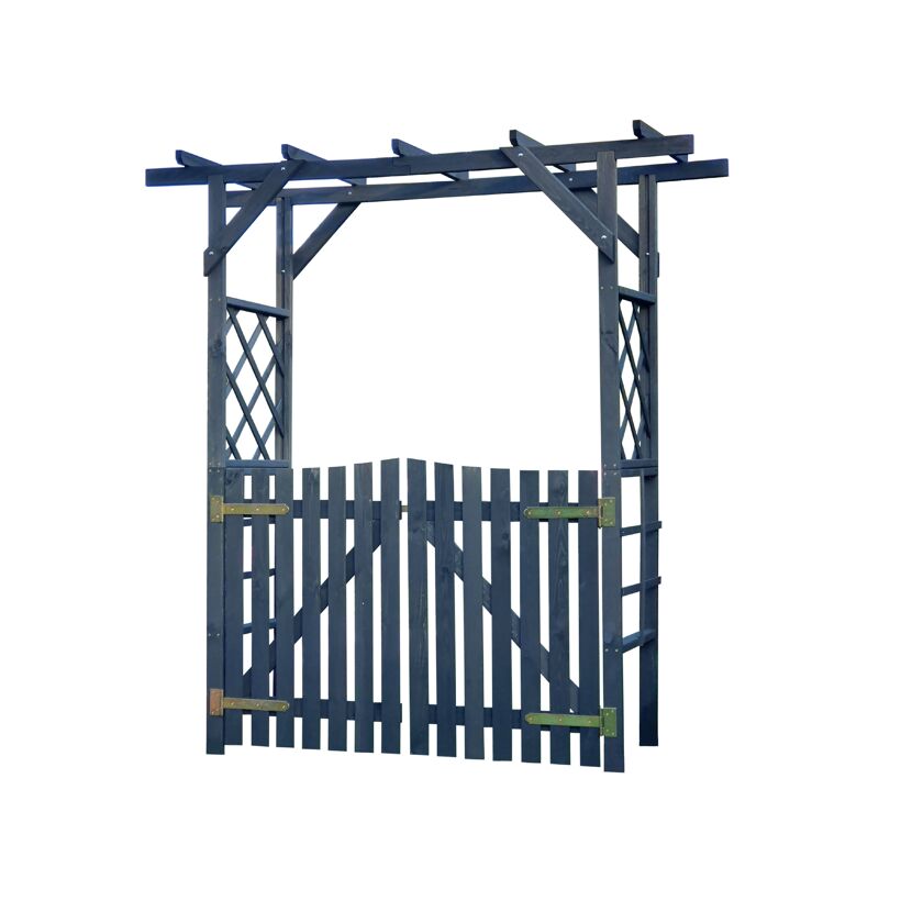 Gartenpergola mit Tor