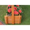 Rankkasten mit Pergola braun 140 x 140 x 46,5 cm