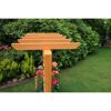 Rankkasten mit Pergola braun 140 x 140 x 46,5 cm