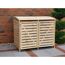 Doppelte Mülltonnenbox aus Holz