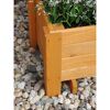 Eckiger Holzblumenkasten