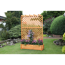 Rankkasten mit Pergola braun 140 x 200 x 64,5 cm