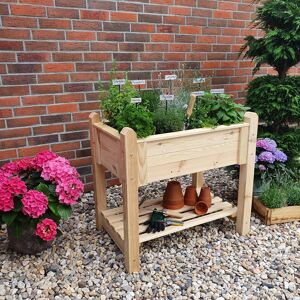 Hochbeet natur 90 x 84,5 x 60 cm