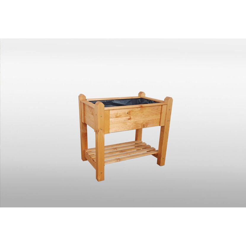 Holz Hochbeet mit Ablage