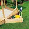 Sandkasten aus Holz mit Stauraum
