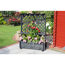 Rankkasten mit Pergola schwarz 102 x 104 x 64,5 cm