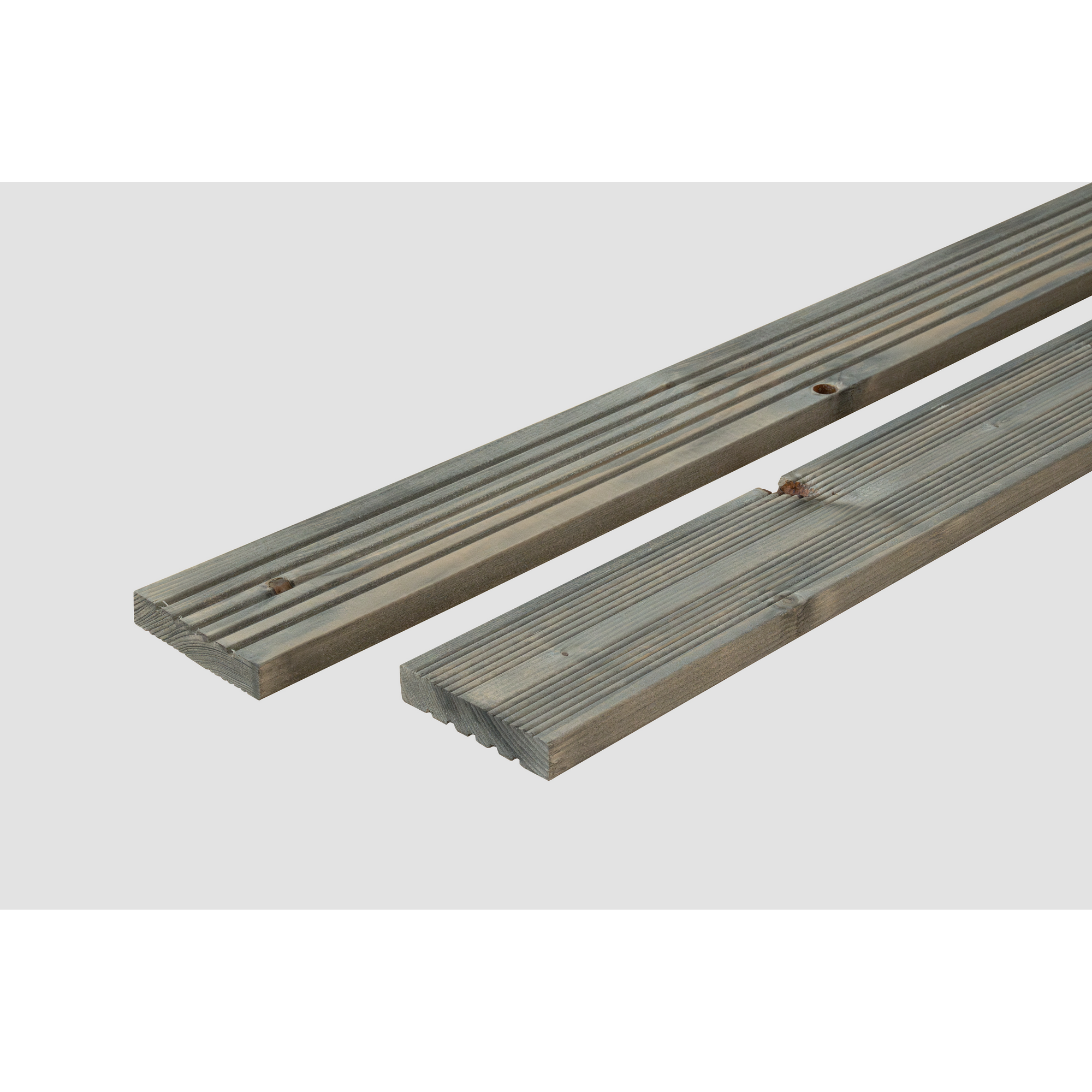 Mehrzweckbrett NH genutet teilgeriffelt grau 2,4 x 12 x 240 cm