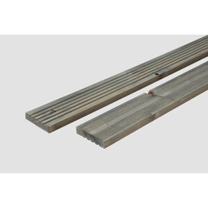 Mehrzweckbrett NH genutet teilgeriffelt grau 2,4 x 12 x 240 cm