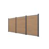 WPC-Zaun 'Tim' sandfarben 180 x 180 cm, ohne Pfosten