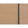 WPC-Zaun 'Tim' sandfarben 180 x 180 cm, ohne Pfosten
