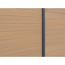 WPC-Zaun 'Tim' sandfarben 180 x 180 cm, ohne Pfosten