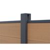 WPC-Zaun 'Tim' sandfarben 180 x 180 cm, ohne Pfosten