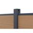 WPC-Zaun 'Tim' sandfarben 180 x 180 cm, ohne Pfosten