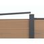 WPC-Zaun 'Tim' sandfarben 180 x 180 cm, ohne Pfosten