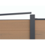 WPC-Zaun 'Tim' sandfarben 180 x 180 cm, ohne Pfosten