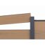 WPC-Zaun 'Tim' sandfarben 180 x 180 cm, ohne Pfosten