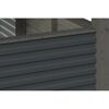 Einzelcarport 'Friesland Hybrid Set 11' Fichtenholz schiefergrau 314 x 555 cm